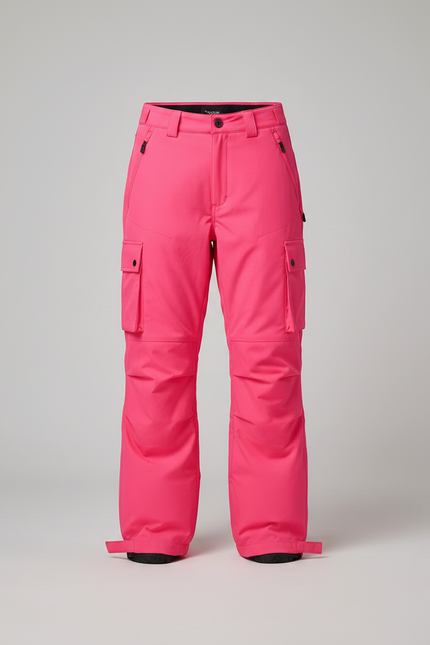 Pantalon Randonnée Rose Cargo Imperméable Coupe-Vent Femme - Polyester - vue 3