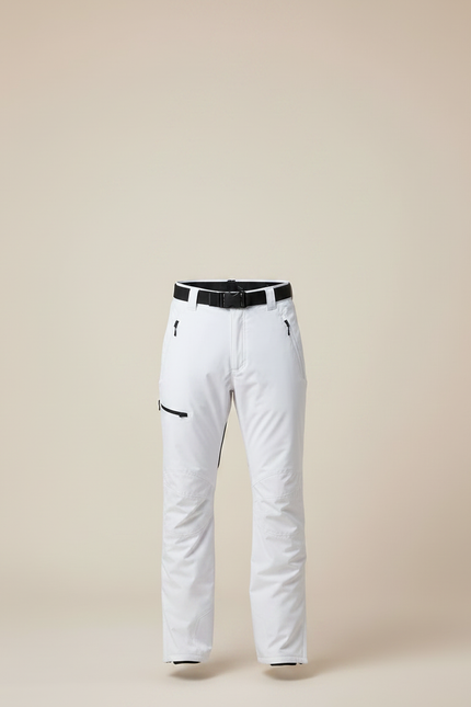 Pantalon Randonnée Blanc Droit Imperméable Bretelles Homme - Polyester - vue 3