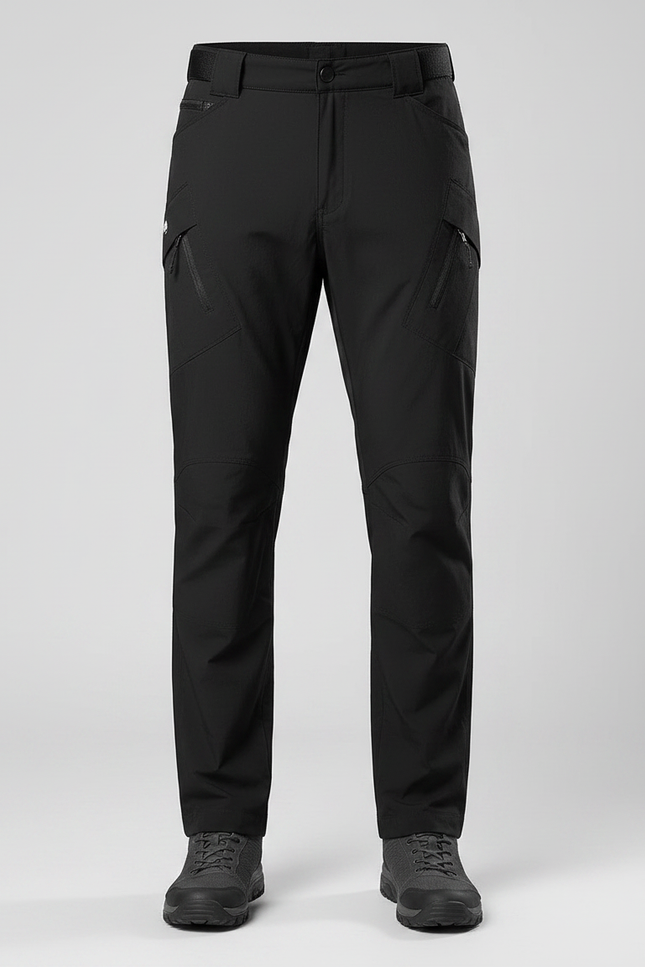 Pantalon Randonnée Noir Tactique Respirant Séchage Rapide Homme - Polyester - vue 3
