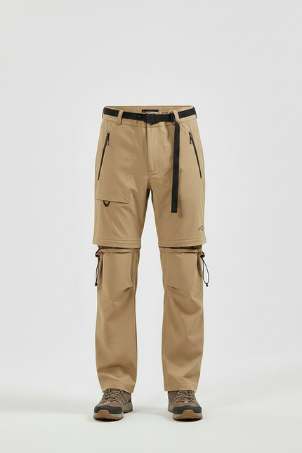 Pantalon Randonnée Convertible Beige Homme Léger Durable - Polyester - vue 3