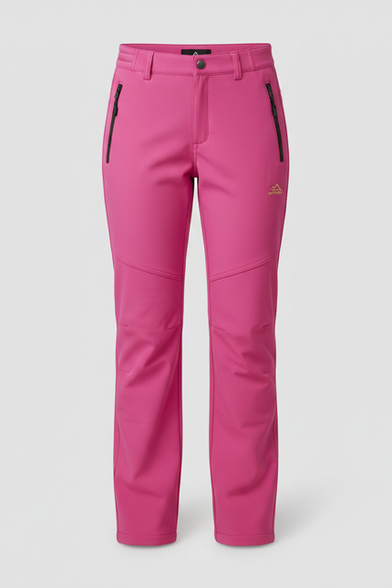 Pantalon Imperméable Randonnée Femme - Rose Polyester - vue 3