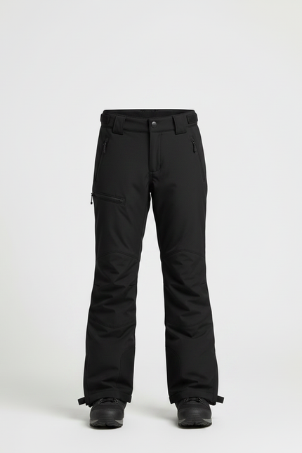 Pantalon Randonnée Noir Imperméable Thermique Fille Hiver - Polyester - vue 3