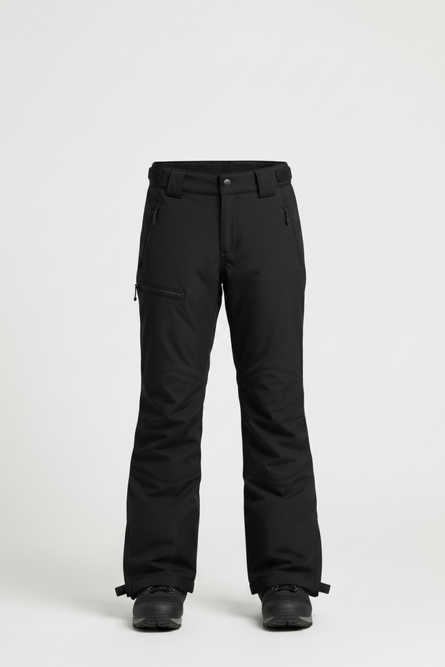 Pantalon Randonnée Noir Imperméable Thermique Fille Hiver - Polyester - vue 3