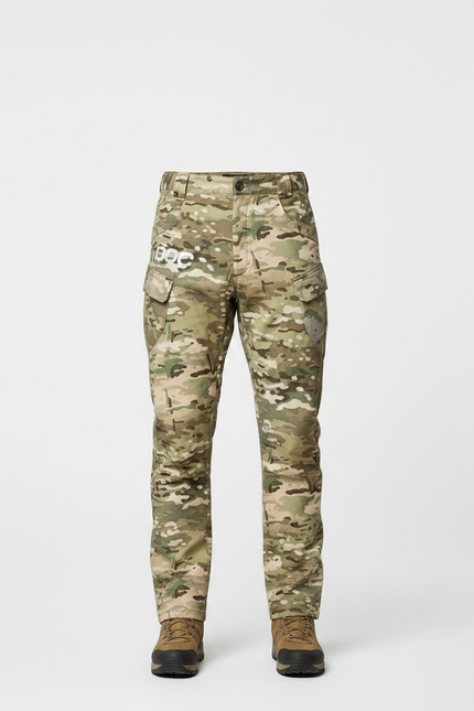 Pantalon Randonnée Camouflage Militaire Cargo Homme Épais - Multicolore Polyester - vue 3
