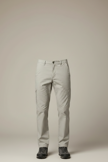 Pantalon Randonnée Droit Cargo Gris Clair Homme - Polyester - vue 3