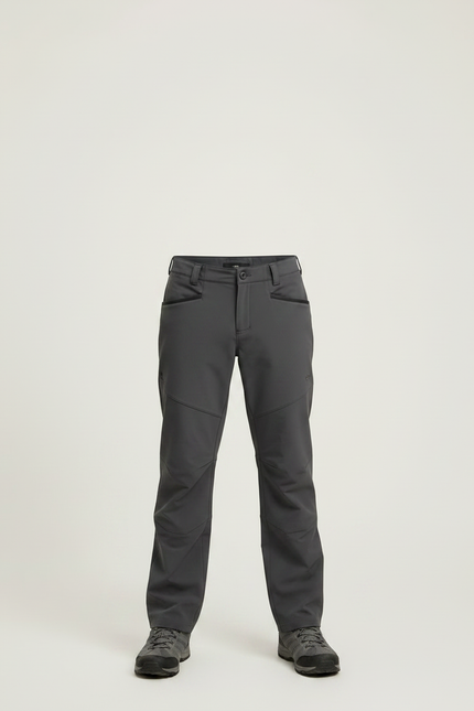 Pantalon Randonnée Gris Enfant Confortable Technique - Polyester - vue 3