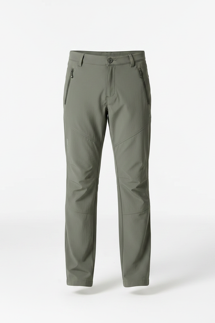 Pantalon Randonnée Vert Kaki Enfant Léger Respirant - Polyester - vue 3