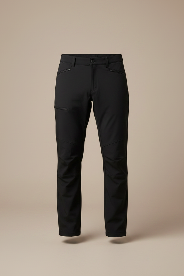 Pantalon Randonnée Noir Homme Cargo Élastique Multi-poches - Polyester - vue 3