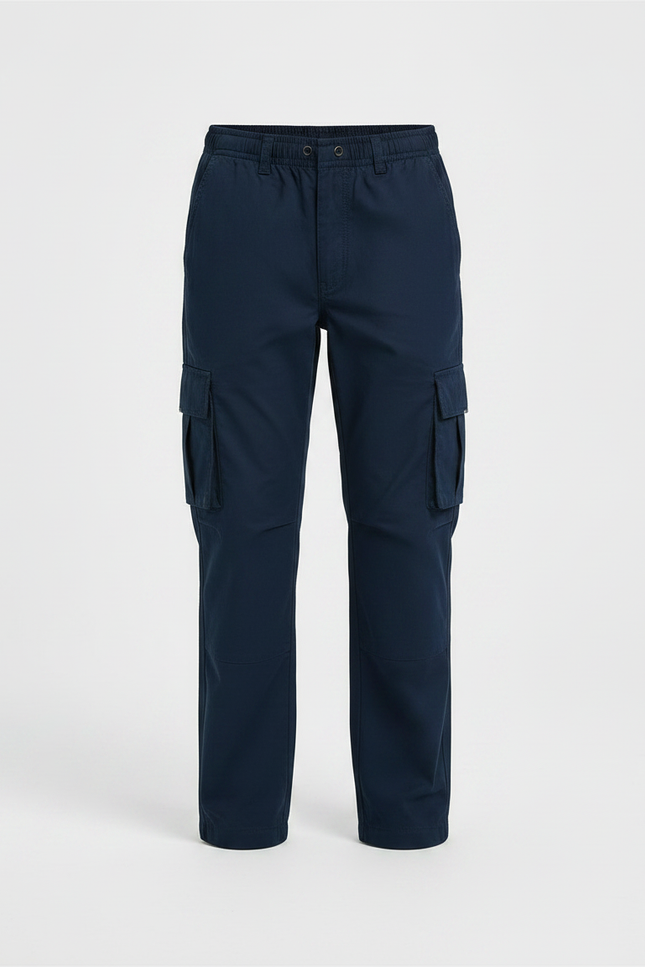 Pantalon Randonnée Bleu Marine Cargo Enfant Décontracté - Polyester - vue 3