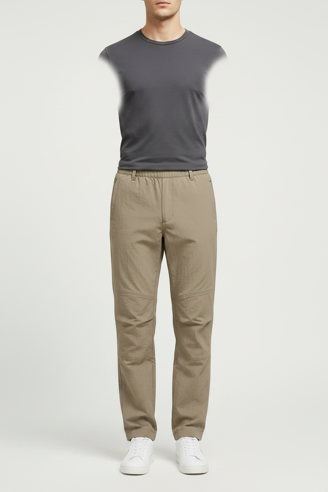 Pantalon Randonnée Kaki Léger Ample Décontracté Sport - Polyester - vue 3