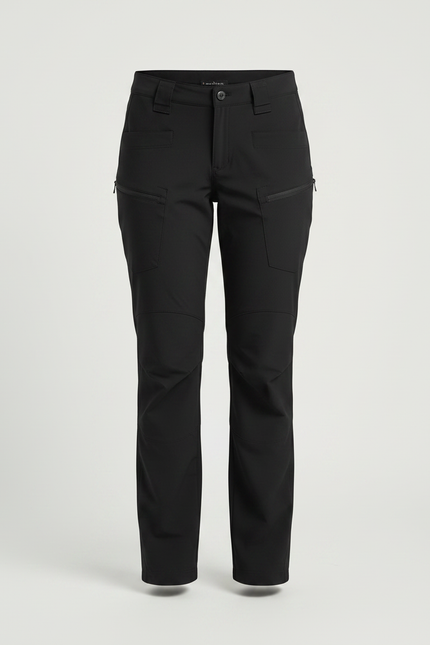 Pantalon Randonnée Noir Stretch Technique Femme - Polyester - vue 3