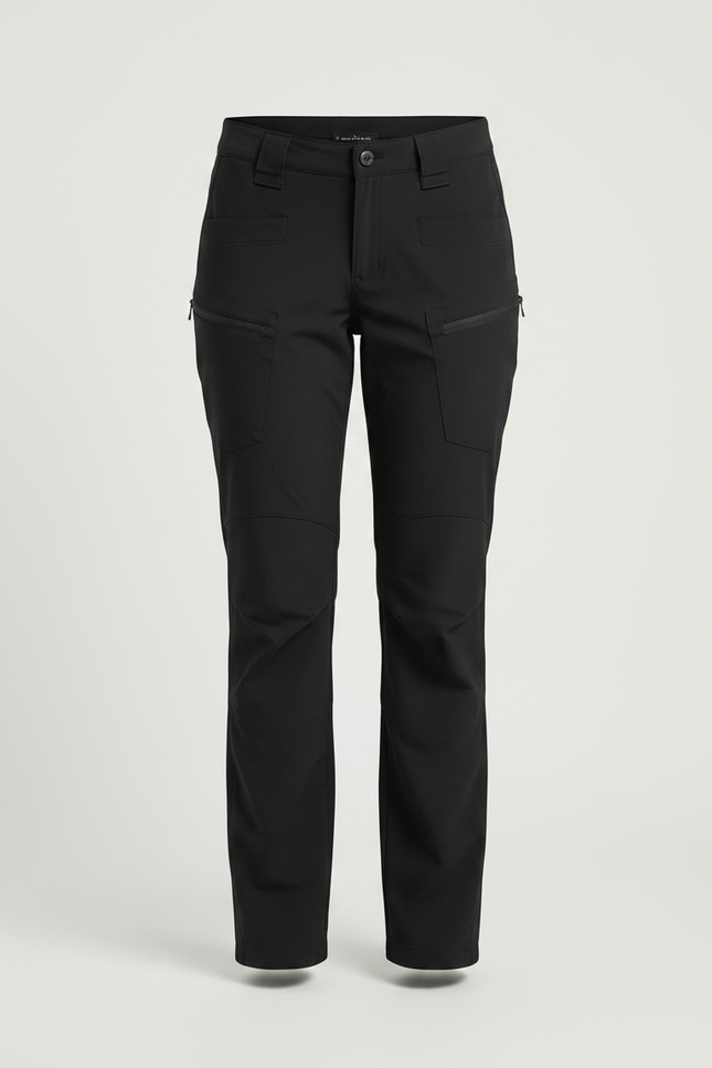 Pantalon Randonnée Noir Stretch Technique Femme - Polyester - vue 3