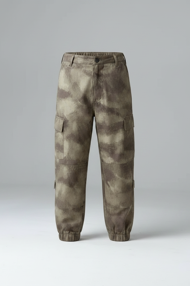Pantalon Randonnée Camouflage Cargo Enfant Robuste - Imprimé Polyester - vue 3