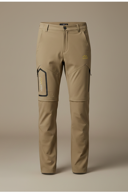 Pantalon Randonnée Convertible Beige Léger Séchage Rapide Homme - Polyester - vue 3