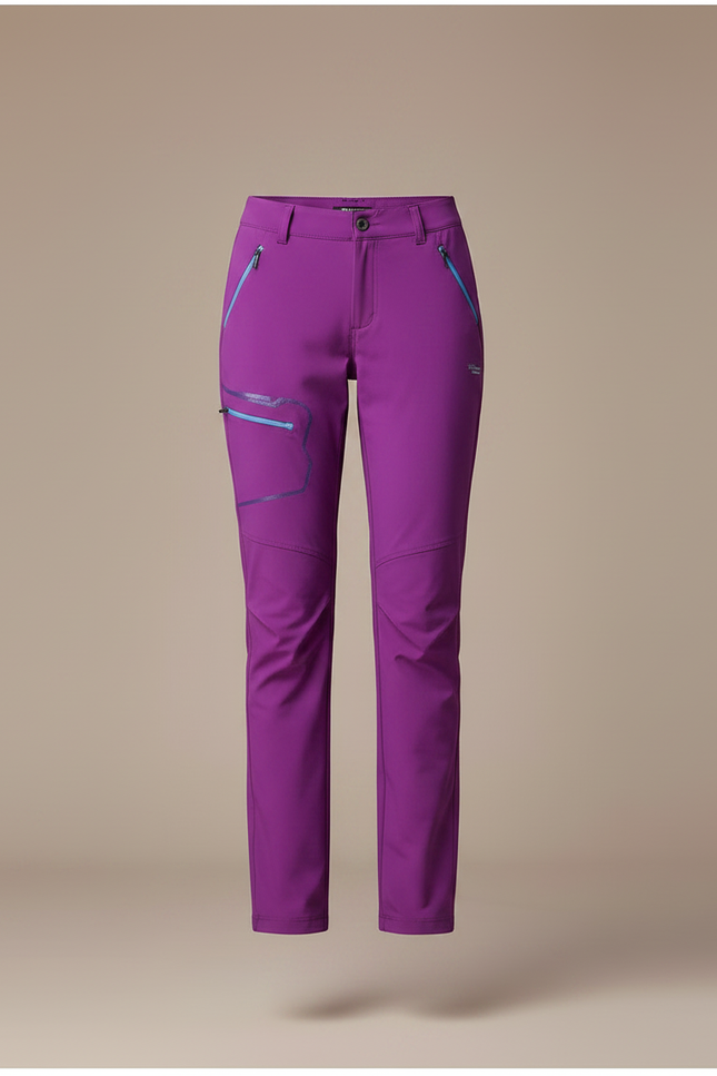 Pantalon Randonnée Violet Extensible Respirant Femme - Polyester - vue 3