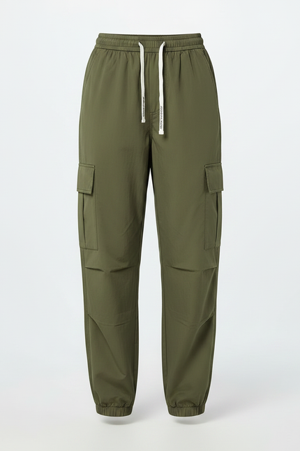 Pantalon Randonnée Kaki Cargo Fluide Femme - Polyester - vue 3