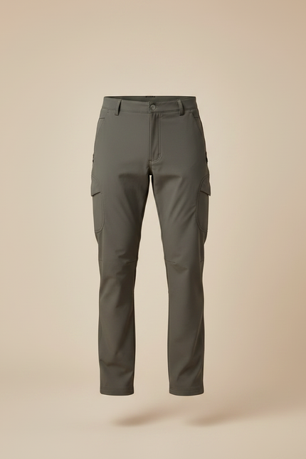 Pantalon Treillis Randonnée - Kaki Polyester - vue 3