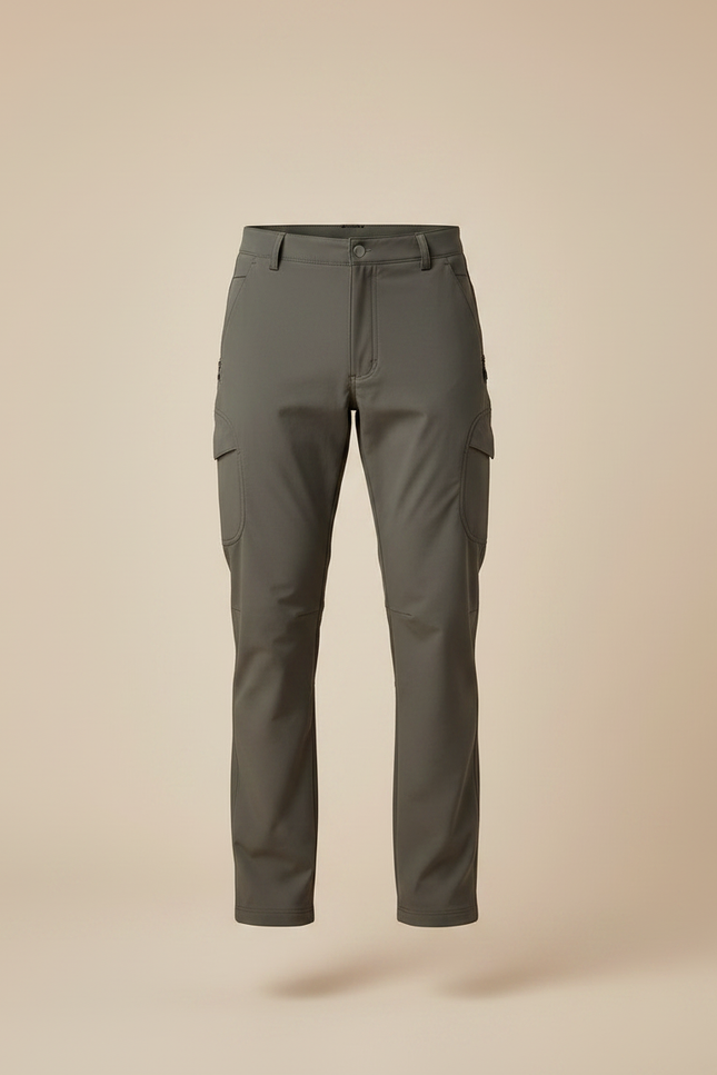 Pantalon Treillis Randonnée - Kaki Polyester - vue 3