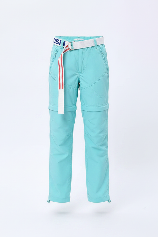 Pantalon Randonnée Convertible Léger Aqua Enfant - Bleu Polyester - vue 3