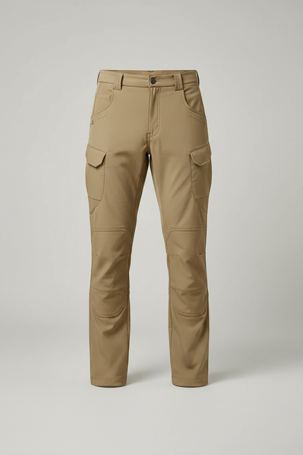 Pantalon Randonnée Kaki Cargo Homme Chaud Épais - Polyester - vue 3