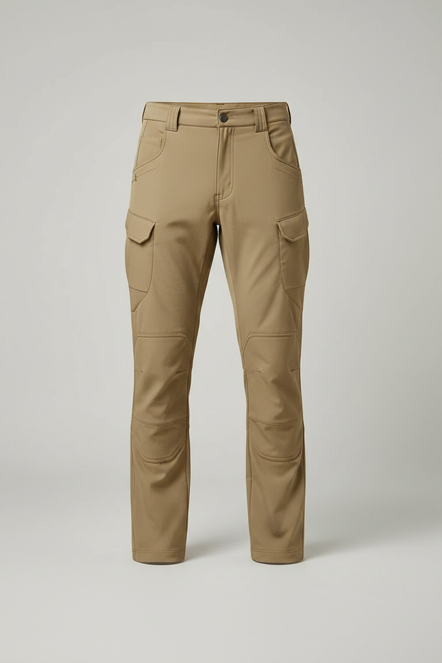 Pantalon Randonnée Kaki Cargo Homme Chaud Épais - Polyester - vue 3