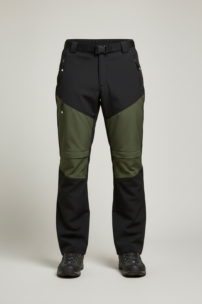 Pantalon Randonnée Noir Kaki Homme Léger Extensible Séchage Rapide - Polyester - vue 3