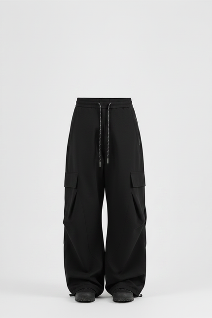 Pantalon Randonnée Noir Cargo Ample Enfant - Polyester - vue 3