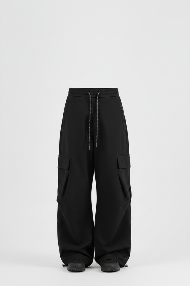 Pantalon Randonnée Noir Cargo Ample Enfant - Polyester - vue 3
