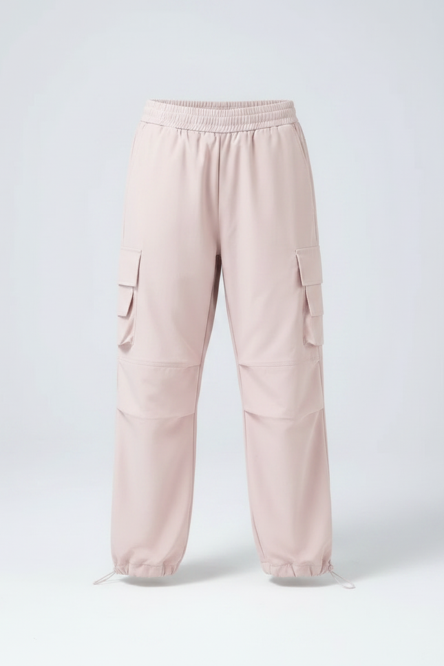 Pantalon Randonnée Rose Cargo Ample Fille - Polyester - vue 3