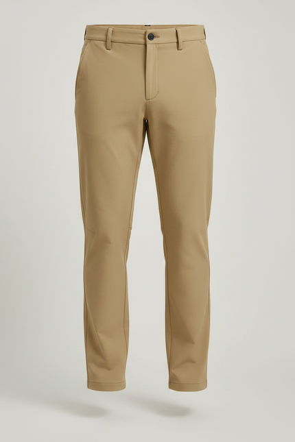 Pantalon Randonnée Beige Confortable Stretch Homme - Polyester - vue 3