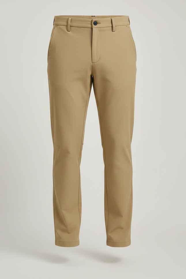Pantalon Randonnée Beige Confortable Stretch Homme - Polyester - vue 3