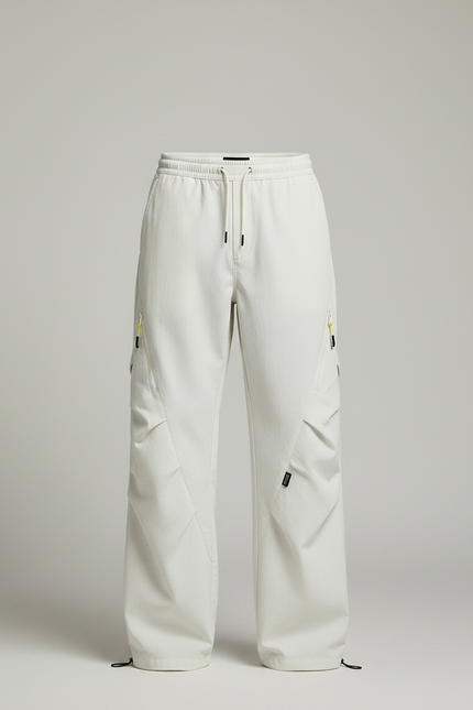 Pantalon Randonnée Beige Cargo Ample Décontracté Homme - Toile - vue 3
