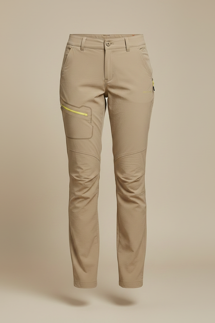 Pantalon Randonnée Beige Respirant Léger Femme - Polyester - vue 3