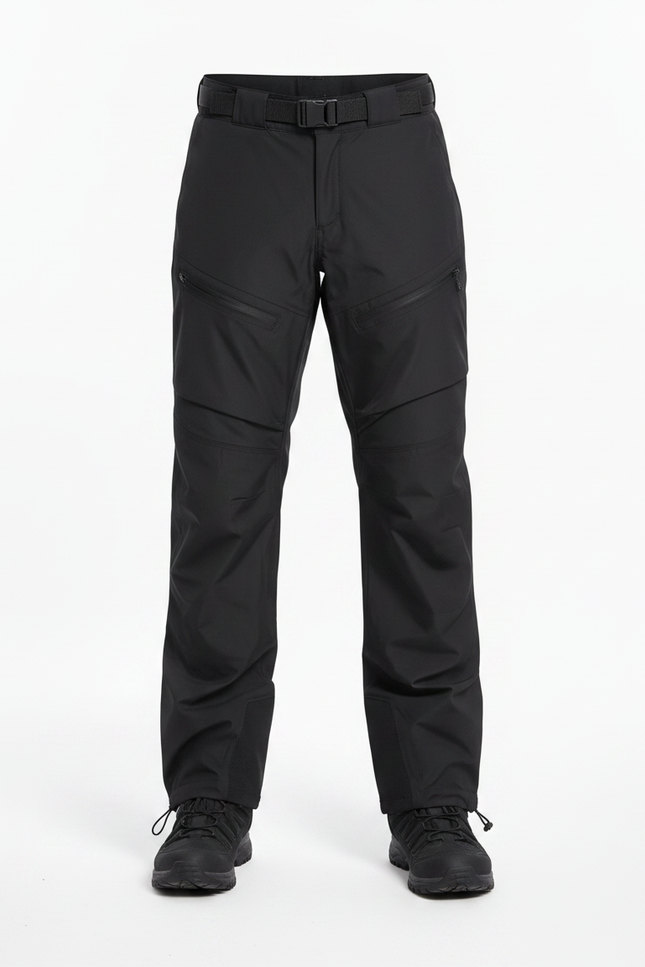 Pantalon Randonnée Noir Imperméable Tactique Enfant - Polyester - vue 3