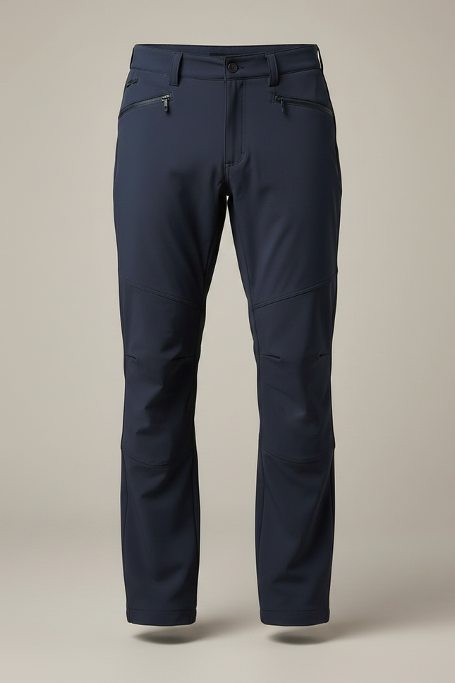 Pantalon Randonnée Homme Bleu Marine Confortable Stretch - Polyester - vue 3
