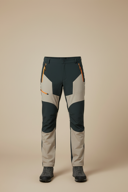 Pantalon Randonnée Homme Stretch Imperméable Léger Bicolore - Multicolore Polyester - vue 3