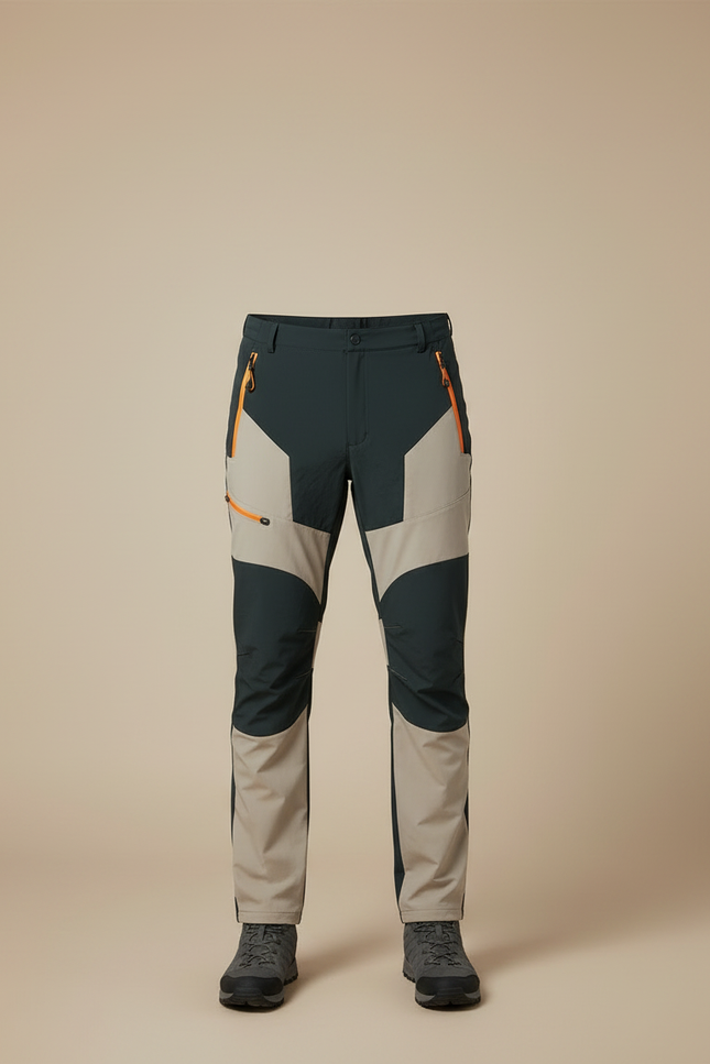 Pantalon Randonnée Homme Stretch Imperméable Léger Bicolore - Multicolore Polyester - vue 3