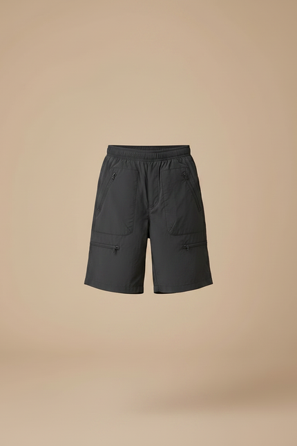 Pantalon Randonnée Gris Cargo Nylon Léger Enfant - Polyester - vue 3