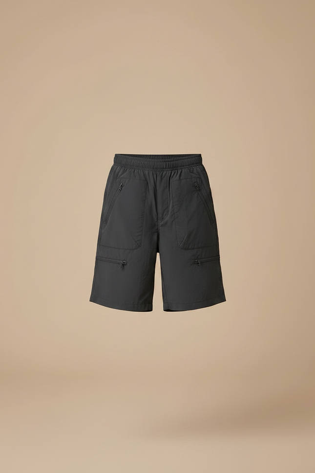 Pantalon Randonnée Gris Cargo Nylon Léger Enfant - Polyester - vue 3