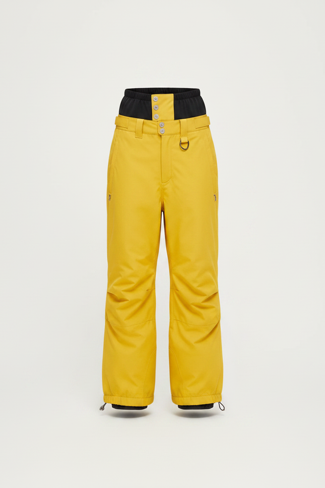 Pantalon Randonnée Jaune Ample Imperméable Enfant - Polyester - vue 3