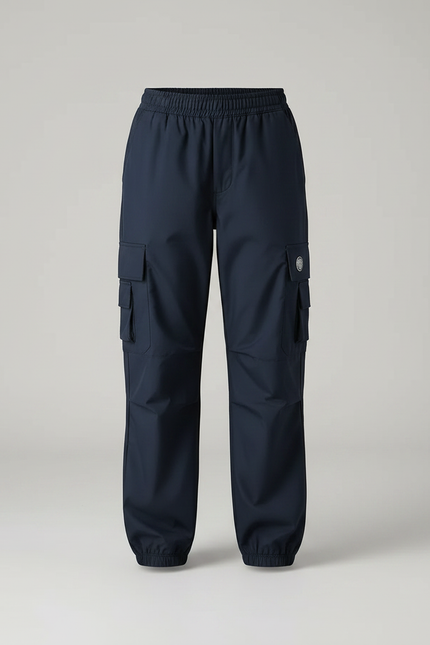 Pantalon Randonnée Marine Cargo Ample Fille - Polyester - vue 3