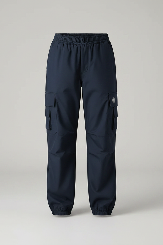 Pantalon Randonnée Marine Cargo Ample Fille - Polyester - vue 3