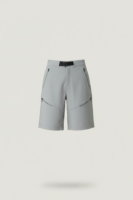 Pantalon Randonnée Gris Court Léger Unisexe - Polyester - vue 3