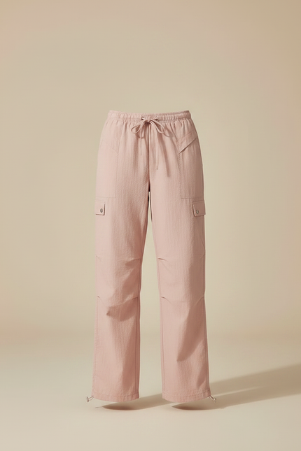 Pantalon Randonnée Rose Cargo Fluide Femme - Polyester - vue 3