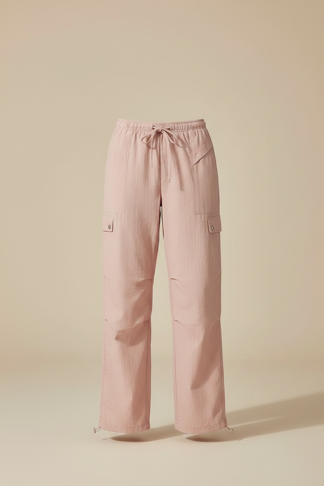 Pantalon Randonnée Rose Cargo Fluide Femme - Polyester - vue 3