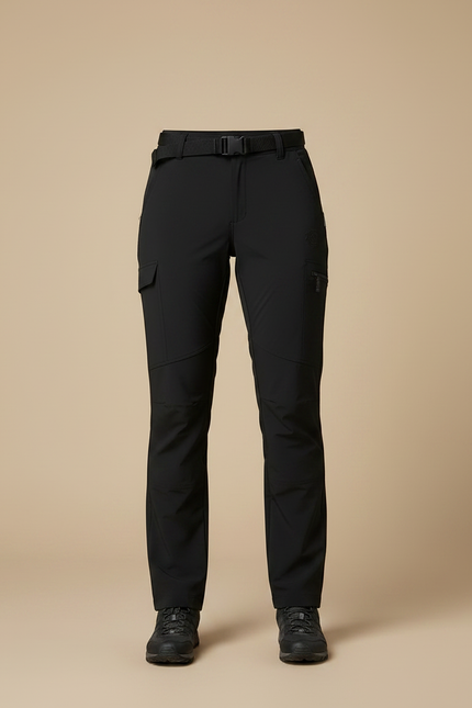 Pantalon Randonnée Noir Femme Droit Respirant Léger - Polyester - vue 3