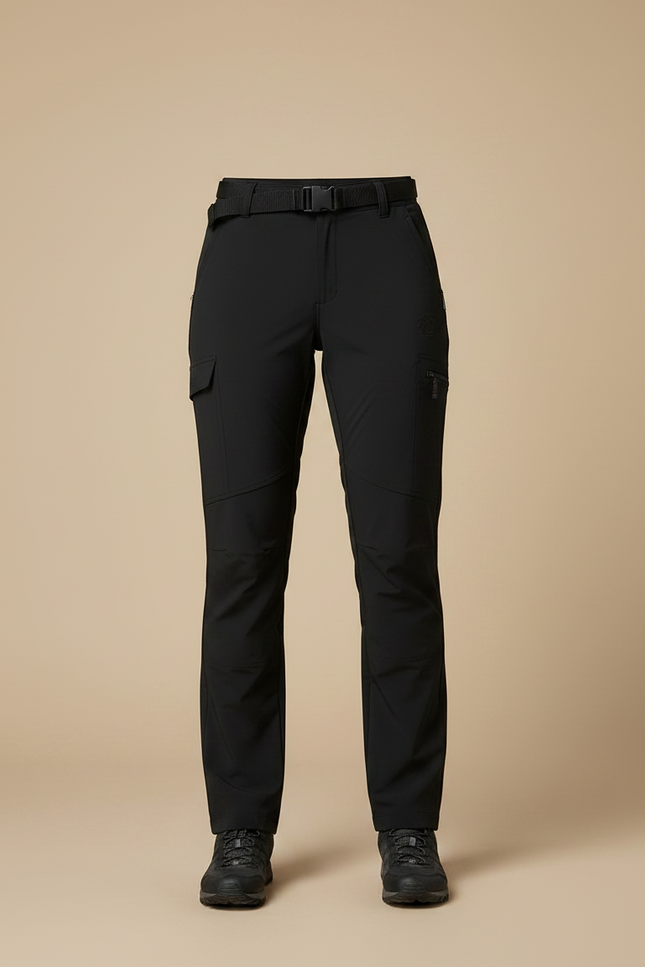 Pantalon Randonnée Noir Femme Droit Respirant Léger - Polyester - vue 3