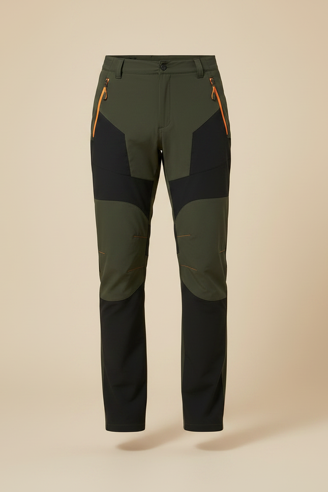 Pantalon Randonnée Vert Olive Renforcé Stretch Homme - Polyester - vue 3