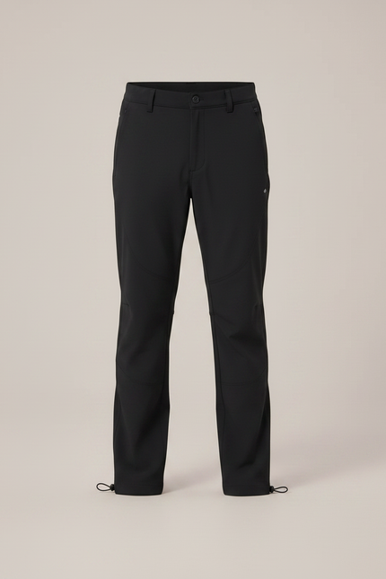 Pantalon Randonnée Noir Droit Cordon Enfant Sport - Polyester - vue 3