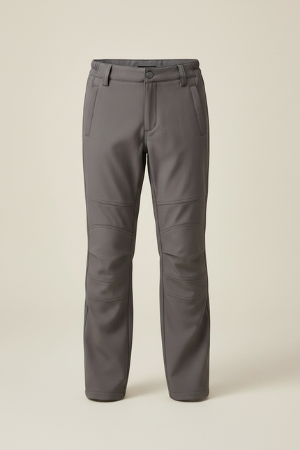 Pantalon Randonnée Gris Uni Décontracté Enfant - Polyester - vue 3